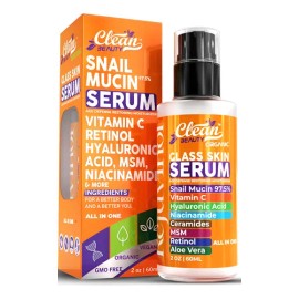 Clean Beauty Suero De Mucina De Caracol Con Vitamina C, Suer