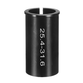 sourcing map Alloy Bike Seat Post Reducer Shim 25.4mm to 31.6mm 60mm Length Aluminum Bicycle Reducing Sleeve Conversion Seat Post Tube Adapter for Mountain Bike Road Bike City Bike