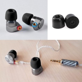 SING F LTD 3 Pairs of Memory Foam Ear Tips Earphone Buds Noise Isolation 3.0mm Earbuds Eartips Replacement Compatible with TIN HiFi T2 Pro 3 Sizes S/M/L Black