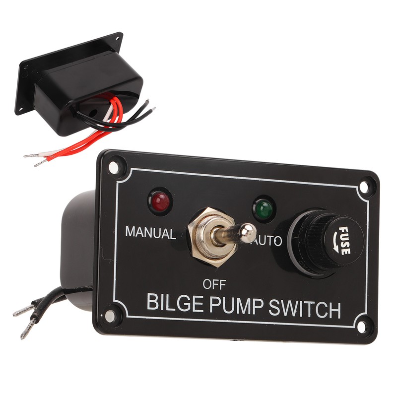 3 Way Bilge Pump Switch Rocker Toggle Switch Panel Marine