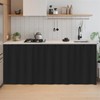 SK Studio Short Curtains for Kitchen, Privacy Cabinet Curtain Dust-Proof