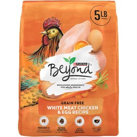 Purina Beyond Grain Free, Natural Dry Cat Food, Grain Free White Meat Chicken & Egg Recipe - 5 lb. Bag