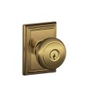 SCHLAGE F51A AND 609 ADD Andover Knob with Addison Trim