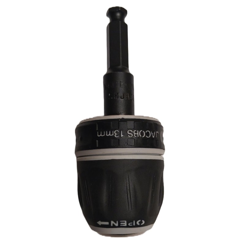 WHITE USA-1/2" KEYLESS CHUCK WITH 7/16" SHANK ADAPTER SHJAC14KLP