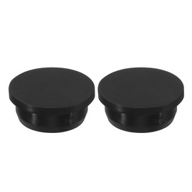 MECCANIXITY Silicone Rubber Hole Plug 34.3mm Diameter Soft Flexible Stopper for 33-34mm Hole Black 2 Pieces