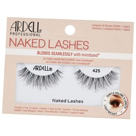 ARDELL Naked Lashes Real Hair Eyelashes 425 - 1 Pair of False Eyelashes Natural Real Hair Vegan Reusable Natural Fake Lashes for Gluing