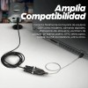 Convertidor USB a Serie RS232 DB9 45cm Negro Manhattan 205153