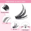 280Pcs Lash Clusters - D Curl Extensions Individual Lashes Mix