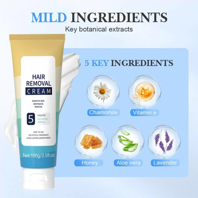 Crema Depilatoria For Cuerpo, Piernas, Brazos Y Axilas .kyl