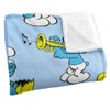 The Smurfs Blanket, 60"x80" Smurfs All Over Silky Touch Super