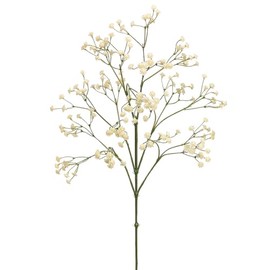26" Silk Gypsophila Baby's Breath Flower Spray -Cream (pack of 12)
