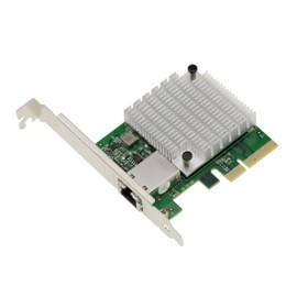 KALEA-INFORMATIQUE PCIe 4.0 Network Controller Card 10Gigabit Ethernet 1 Port RJ45 10G with AQUANTIA AQC113C-B1 Chipset Low and High Profile