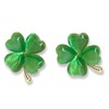 St Patricks Day Earrings for Women, Trendy Statement Four Leaf