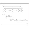 QCAA Solid Brass 180 Degrees Small Piano Hinge Wooden Jewery