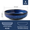 KOOV Ceramic Bowl, 46 OZ Pasta Bowls Set of 4,