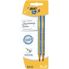 BIC Kids Triangle-Beginner's-Pencil Evolution, HB, Blister A 2 pcs, 2-Specialised Sorted