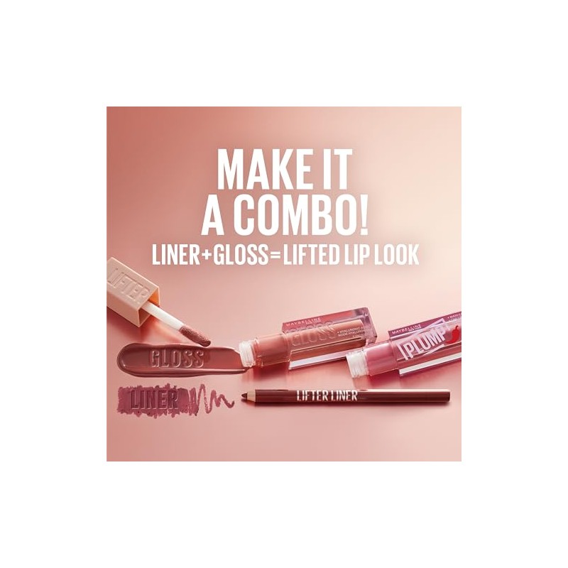 Maybelline Lifter Gloss Lip Gloss Makeup With Hyaluronic Acid, Hydrating,