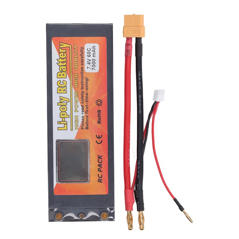 Li Poly RC Battery 2S 60C 7000mAh 7.4V Li Poly