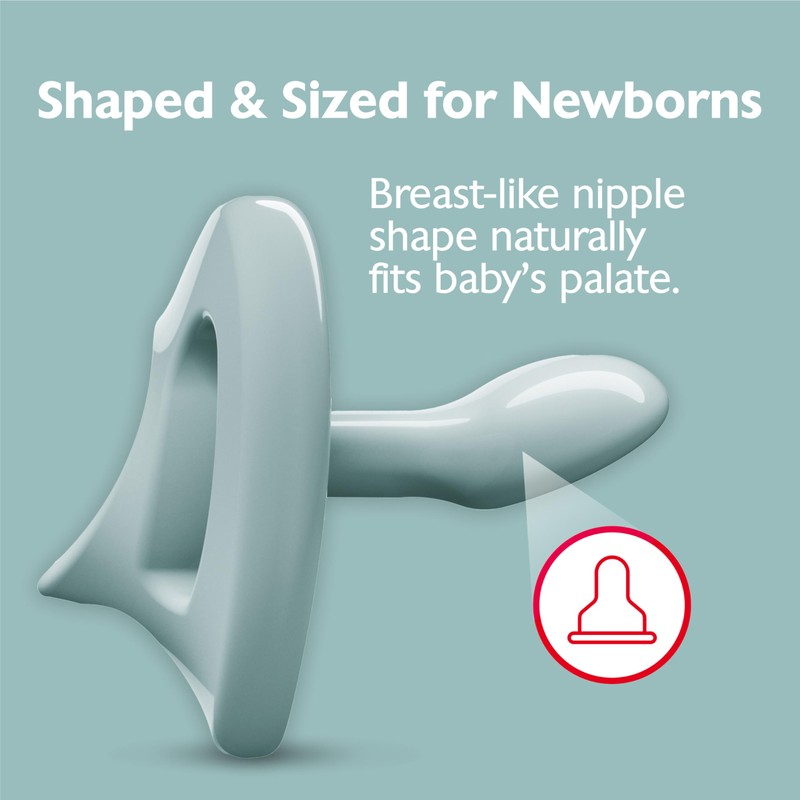 NUK Timeless Comfy Pacifier | 100% Silicone, One-Piece Design |