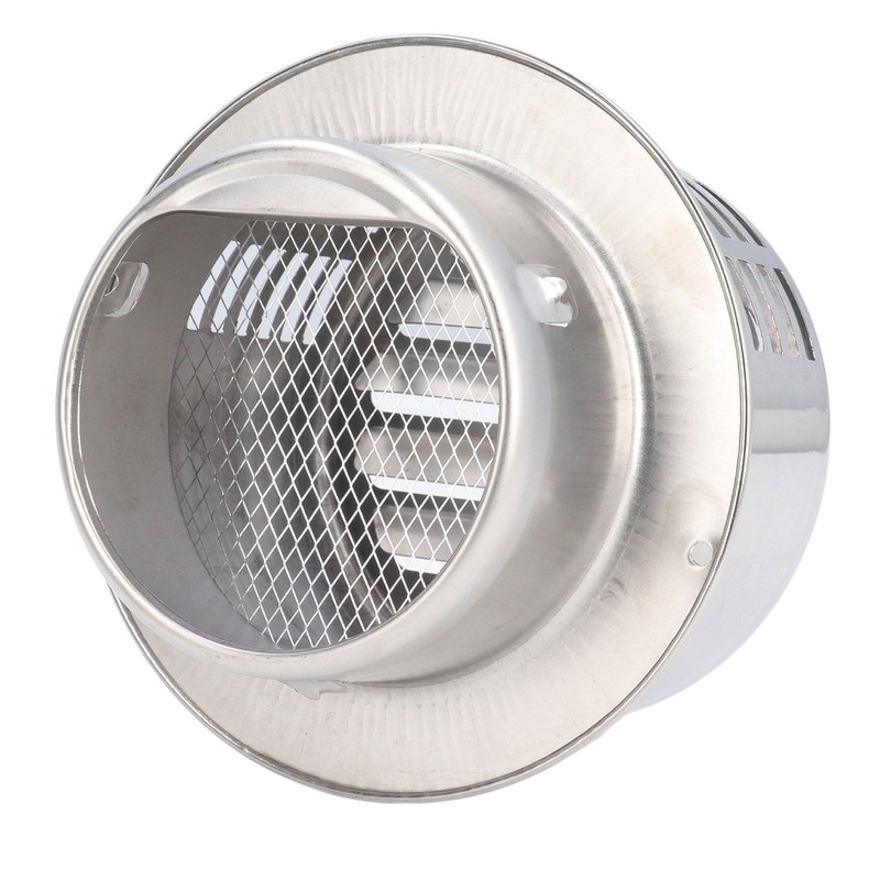 Stainless Steel Air Vent Cap Louvered Vent Cover Round Air