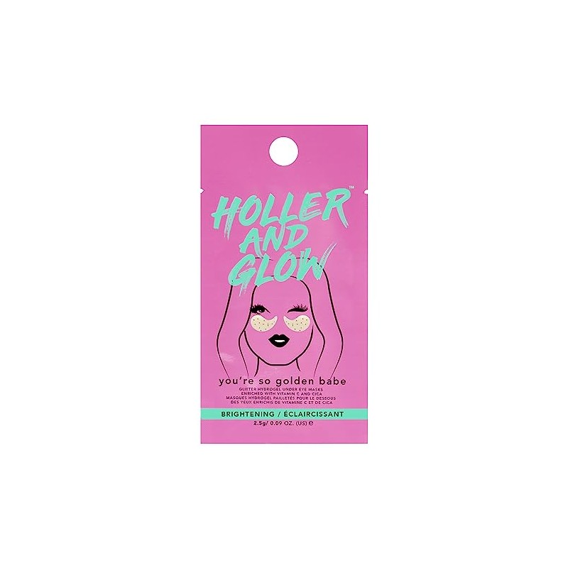 Holler and Glow You're So Golden Babe, Glitter Hydrogel Under-Eye