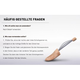 Cocciné Wooden Shoe Stretcher, Extra Strong Shoe Stretcher, Shoe Tree with Steel Spring, Natural Wood Shoe Kink Protector, for All Shoes, Kink Protection, Wooden Shoe Spacer, Wooden Shoe Stretcher