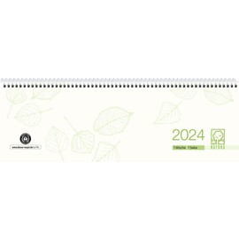 Table Landscape Calendar Recycled 1W/1S 2024 29.6 x 9.9