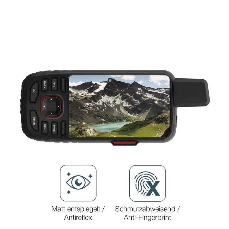 dipos I 2x Schutzfolie matt passend für Garmin GPSMAP 66i