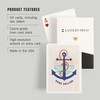Lantern Press Dockside Collection, Gone Sailing, Anchor (52 Playing Cards,