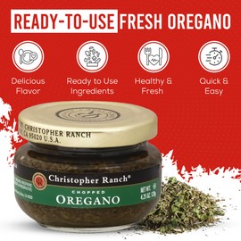 Christopher Ranch Chopped Oregano | Vegan & Gluten-Free | Dried Oregano leaves for Italian, Greek, and Italian Cooking | Perfect for Pizza, Pasta, Tacos, Salads, and More | 4.25 Oz / 120g (Pack of 2)