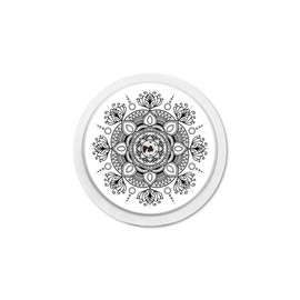 MySweetStitch Freestyle Libre 1 & 2 Sensor Sticker Set of 4 Mandala with Ventilation Hole Made in Germany