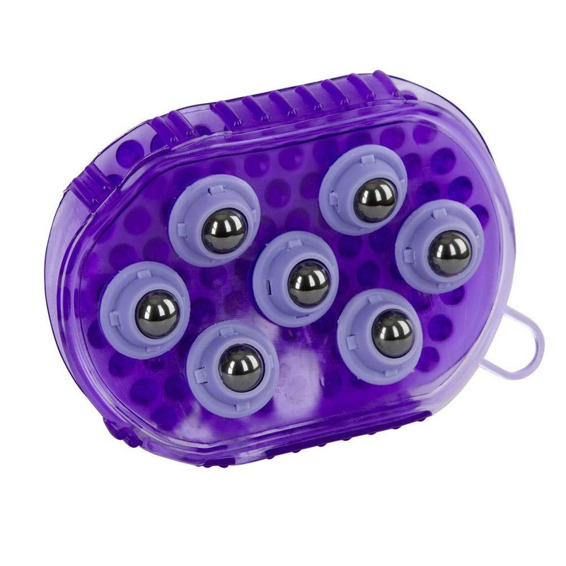 Magnet-Massage-Striegel, lila