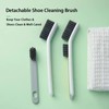 2-in-1 Detachable Shoe Cleaning Brush, Anti-Slip Long Handle Design, Multi-Purpose