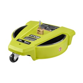 RYOBI 15 in. 3400 PSI Gas Pressure Washer Surface Cleaner with Caster Wheels, Yellow, RY31SC15