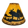 Rustic Oiled Kraft Laced Moose Lamp Shade - 14"