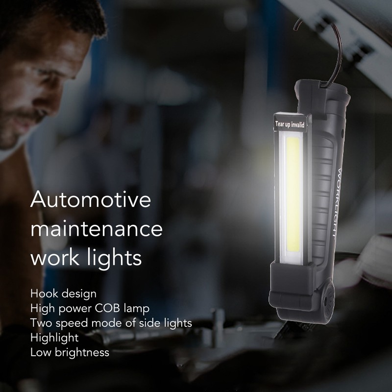 COB Work Light Multifunctional Magnetic COB Light with Indicator for