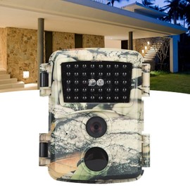 Mini Trail Camera, 12MP 1080P Waterproof Game Cam with PIR Sensor and Wide Lens Angle for Wildlife Monitoring Hunting(PR600C)