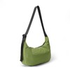 Medium Nylon Crescent Bag - Casual Shoulder Crossbody with Adjustable