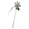 Metal Windmill 360 Degree Rotation Rustproof Waterproof Decorative Stake Wind