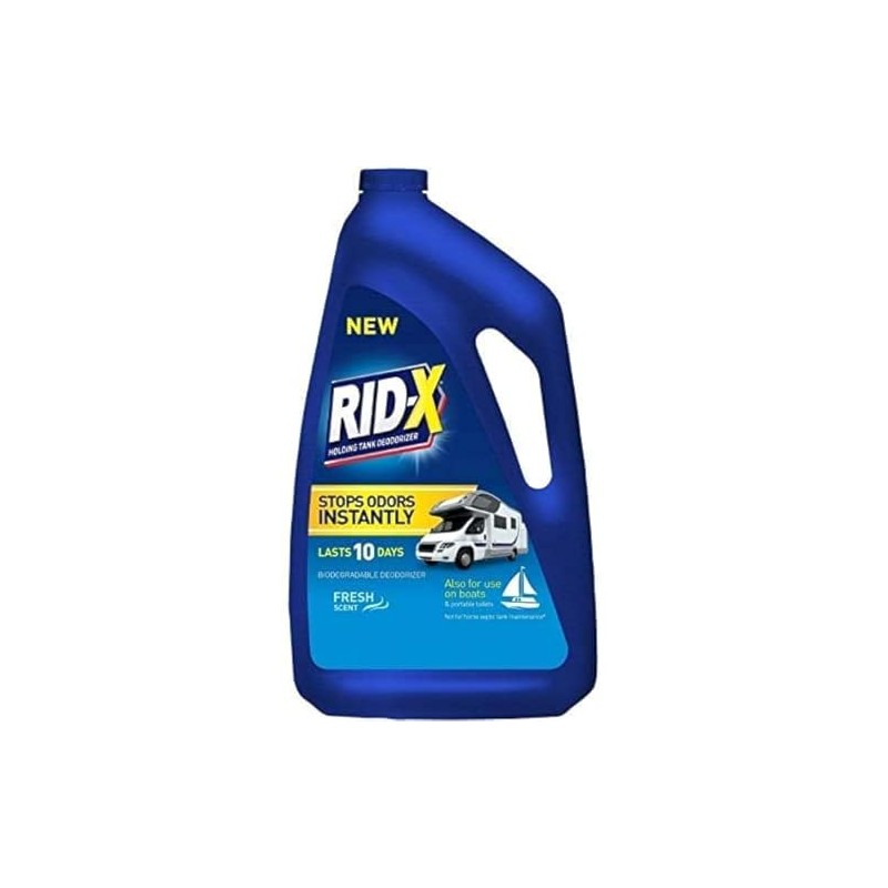 Rid-X Holding Tank Deodorizer Liquid, Septic Tank Treatment, Fresh Scent,