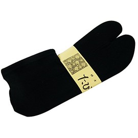 Sarasa Tabi Cover, Stretch, Black, No Sobe, Men's, Made in Japan, Black