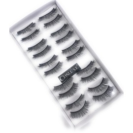 My Colors ART SECRET False Eyelashes,Natural & Soft 3D Eyelashes Pack 10 Pairs of 1 box (06)