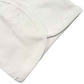 Junior Joy Baby Wrap Over Vests Newborn - 2 Pack, Long Sleeves with Scratch Mittens, Velcro Fastening for Easy Dressing, 100% Combed Cotton, Super Soft, Durable, Machine Washable