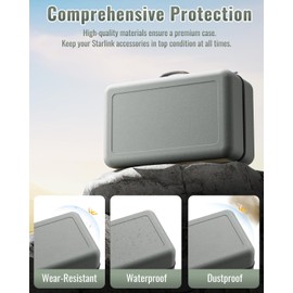Travel Case Compatible with Starlink Gen2, AstroniSync Travel Case Keeps All Your Kits for Starlink Together and Safe, Anti-dust & Water Bag for Starlink Gen 2