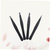 Healeved 4pcs Stainless Steel Eyebrow Tweezers Set Flat Pointed Tips