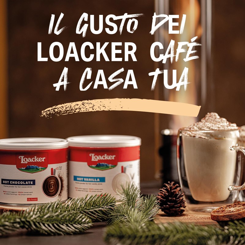 Loacker, Preparato in Polvere per Cioccolata, Bevanda Calda al Cioccolato,