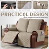 KinCam Waterproof Loveseat Recliner Cover, Non-Slip Reclining Couch Covers for