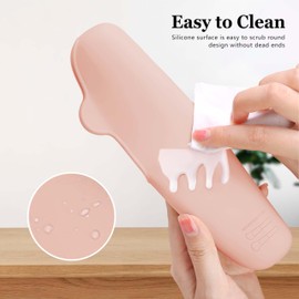 Silicone Makeup Brush Holder,Anti-fall-off Buckle Makeup Brush Holder, Washable Makeup Brush Case For Travel Business