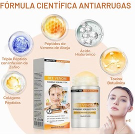Suero Reafirmante En Barra Con PéPtidos De ColáGeno,Bee Firming Stick Serum,Roll-On De Retinol, Reafirmante En Barra Para Rostro Y Cuello,Restaura La Elasticidad De La Piel,Todo Tipo De Pieles (1PCS)