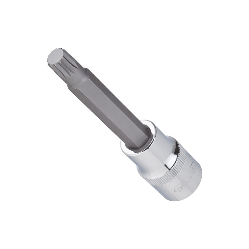 Vigor V2067 Screwdriver Socket, Serration M8 mm, 1/2"